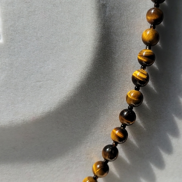 NEW Genuine Tiger Eye Necklace - Picture 5 of 6